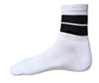 Wholesale Large Funky White Sock With Black Stripes