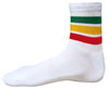 Wholesale Large Funky White Sock With Rasta Stripes